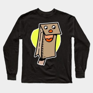 Paper Bag Puppet Long Sleeve T-Shirt